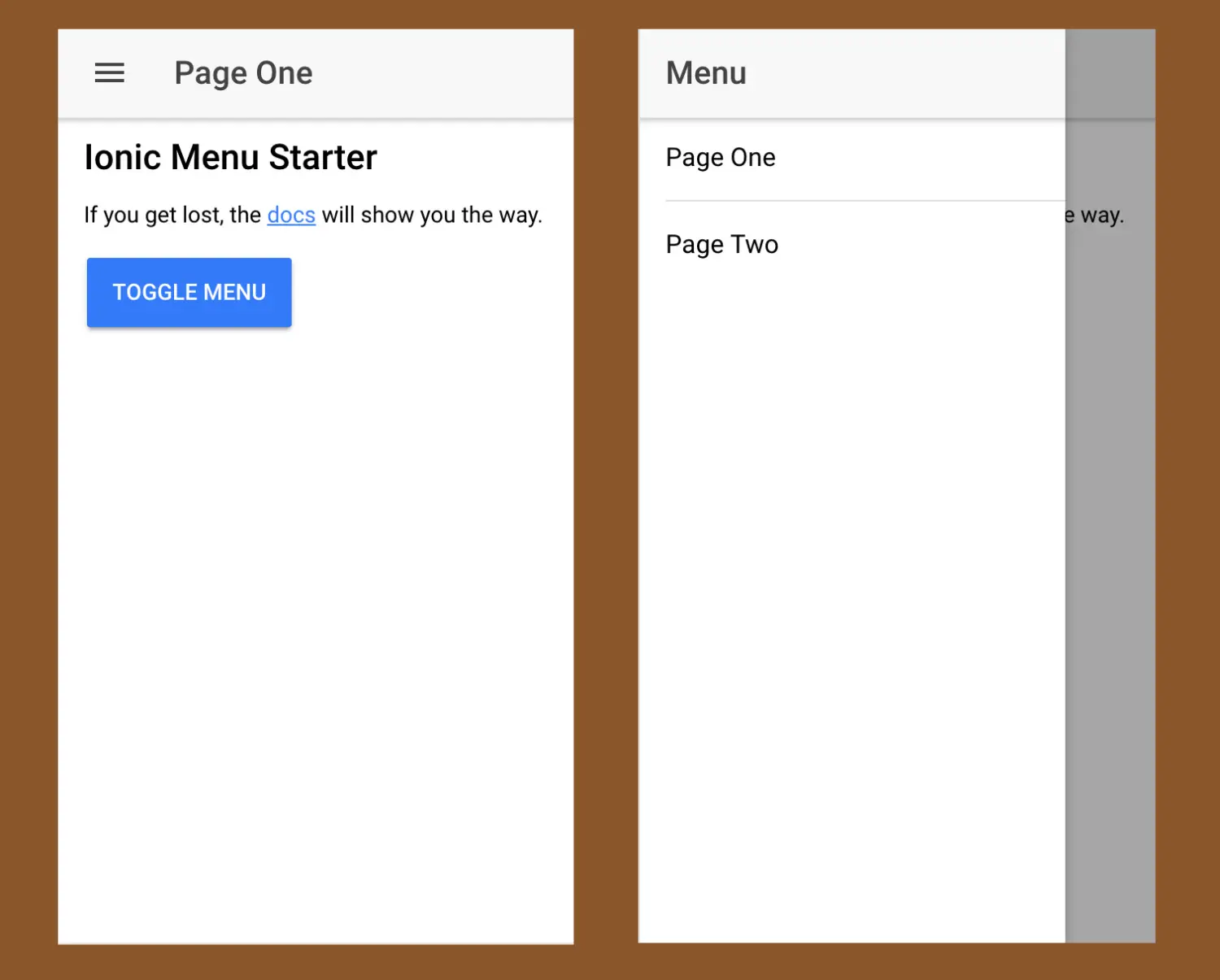 ionic 的 SideMenu 应用模板